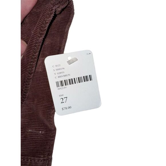 Free People We The Free Corduroy Cropped Pants Brown Size 4 / 27 - Picture 3 of 6